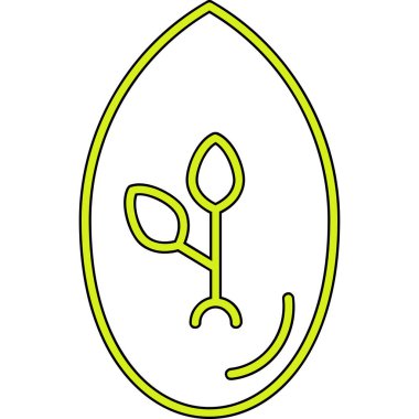 Çizgi film ağaç simgesinin vektör illüstrasyonu