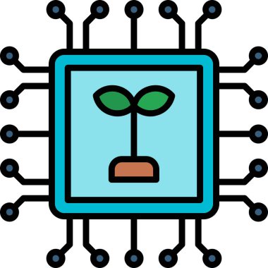 Yapay zeka robot simgesi