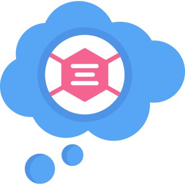 Bulut simgesinin vektör illüstrasyonu