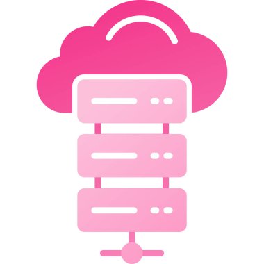 vektör bulut teknolojisi simgesi