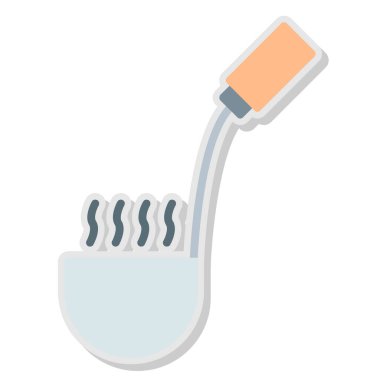 diş fırçası simgesi. vektör çizim