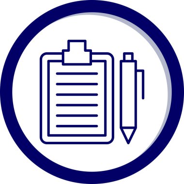 Belge simgesinin vektör illüstrasyonu