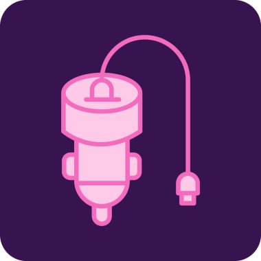 Bir ampulün vektör illüstrasyonu