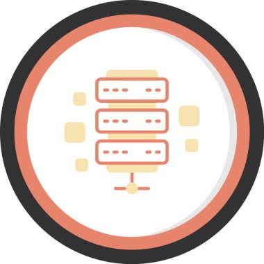 Yemek. Web simgesi basit illüstrasyon