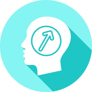 Beyin simgesi, vektör illüstrasyonu