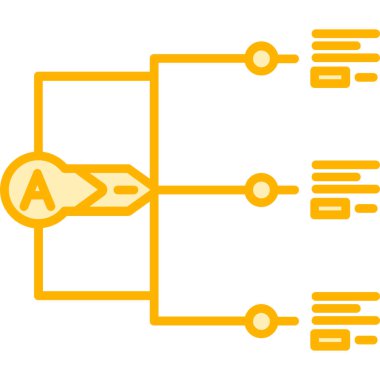 Altın zincirli devre kartı. vektör illüstrasyonu.