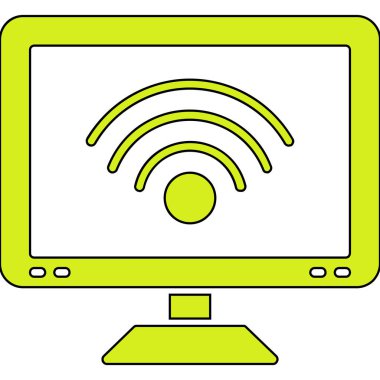 Dizüstü bilgisayar simgesi, vektör illüstrasyon tasarımı