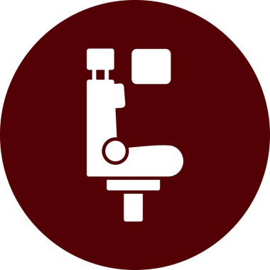 Mikroskop simgesi vektör çizimi