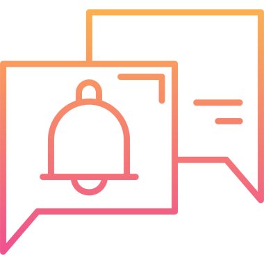 Sohbet simgesinin vektör illüstrasyonu