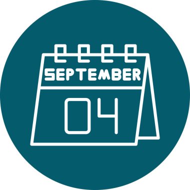 Takvim simgesinin vektör illüstrasyonu