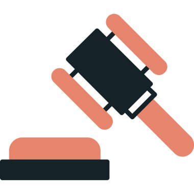 Çekiç ve çivi izole edilmiş simge