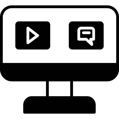 Bilgisayar monitörü. Web simgesi