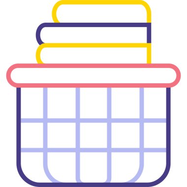 okul sırt çantası vektör simgesi