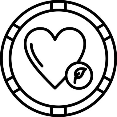 Kalp. Web simgesi basit tasarım