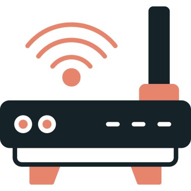 Wifi simgesi, vektör illüstrasyonu