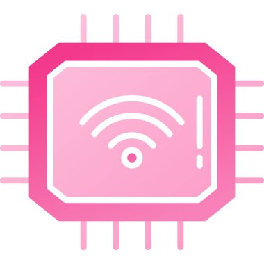 Kablosuz. Web simgesi basit illüstrasyon