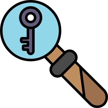 anahtar simgesi, vektör illüstrasyonu beyaz üzerine izole edildi