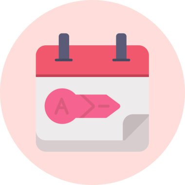 Takvim web simgesi, vektör çizim