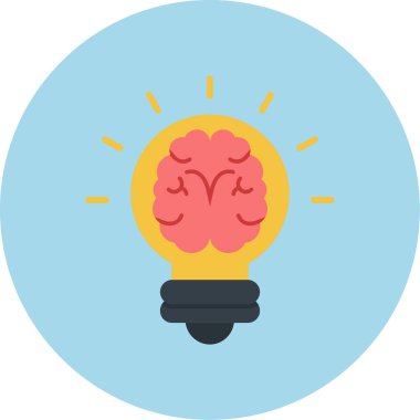 ampul yaratıcı fikir simgesi