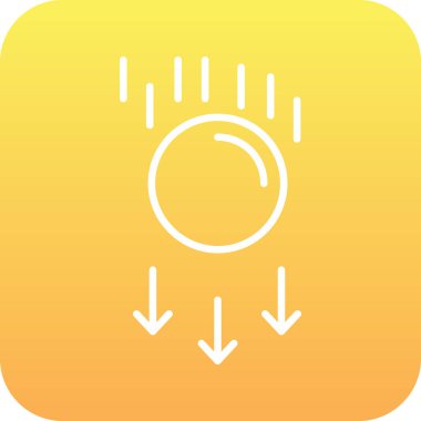 Güneş simgesinin vektör illüstrasyonu