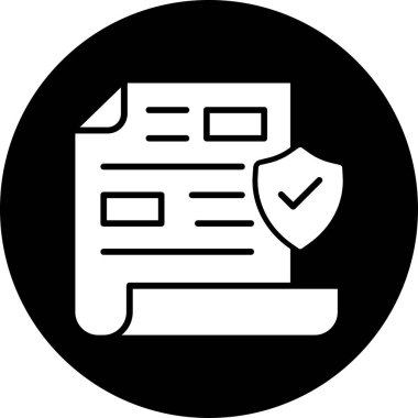 belge simgesi vektör illüstrasyonu