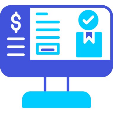 Belge. Web simgesi basit illüstrasyon