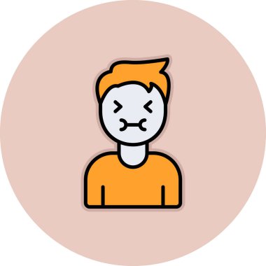 Bir insan simgesinin vektör illüstrasyonu