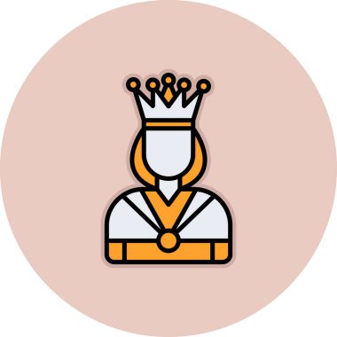 taç simgesi vektör illüstrasyonu