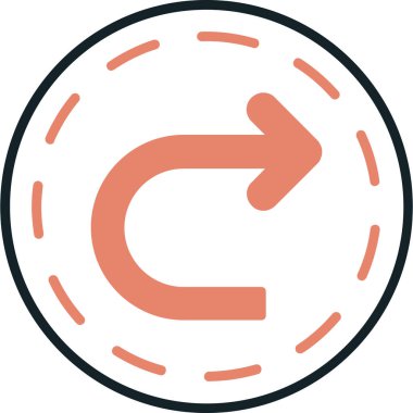 Ok. Web simgesi basit illüstrasyon