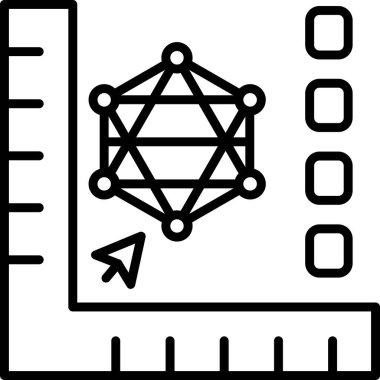 beyaz arkaplanda izole edilmiş grafik simgesi ve vektör illüstrasyonu