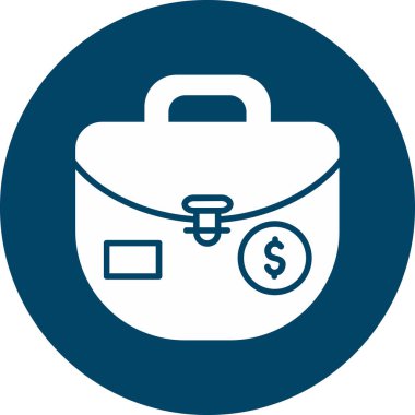 Çanta. Web simgesi basit illüstrasyon