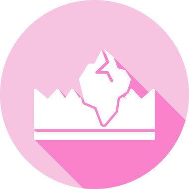 Bir harita simgesinin vektör illüstrasyonu