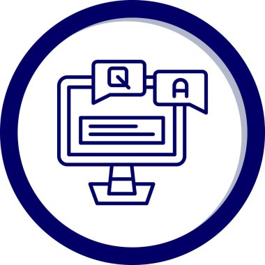 Web simgesi, bilginin vektör illüstrasyonu