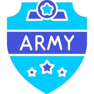 Bir kalkan simgesinin vektör illüstrasyonu