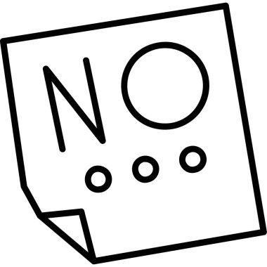 İşaret simgesi olmayan vektör illüstrasyonu