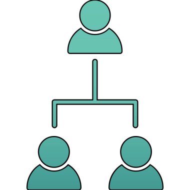 İş adamları takım çalışması simgesi