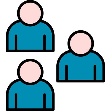 İnsan simgesinin vektör illüstrasyonu