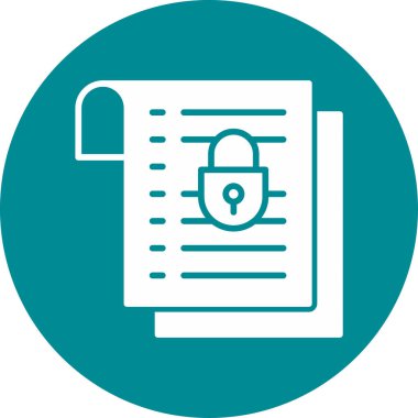 asma kilit simgesi, vektör çizimi