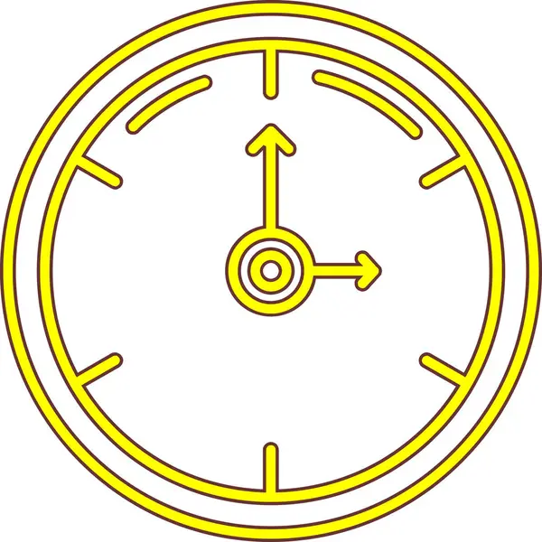 Saat simgesinin vektör illüstrasyonu