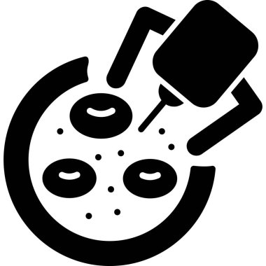 Yemek. Web simgesi basit tasarım