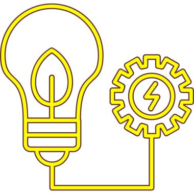 Ampul. Web simgesi basit illüstrasyon