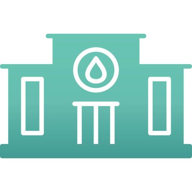 Su çeşmesi ikon vektörü. İnce çizgi işareti. izole edilmiş sınır sembolü çizimi