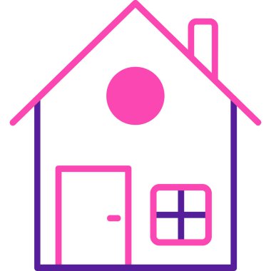 Bir evin vektör illüstrasyonu