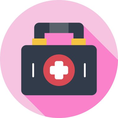 Düz stil sağlık hastane ikonu