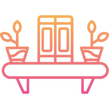 tablo simgesi vektör illüstrasyonu