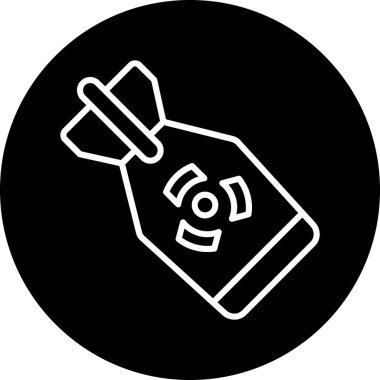 Bir süt şişesinin vektör illüstrasyonu