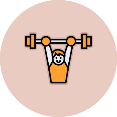 Dambılı bir adamın vektör simgesi