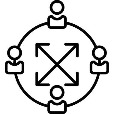 iş simgesi vektör illüstrasyonu