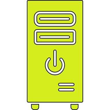 Bilgisayar simgesi. vektör illüstrasyonu