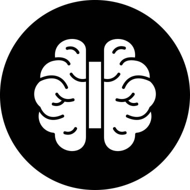 beyin ikonu vektör illüstrasyonu